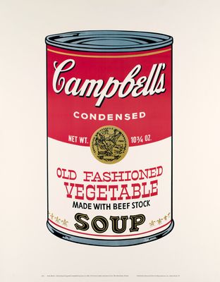 La soupe aux légumes Campbell's par Andy Warhol