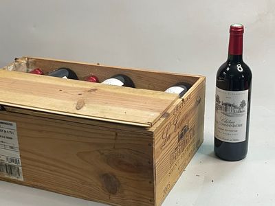 12 bouteilles Château LA COMMANDERIE 2005 Cru Bourgeois Sain…