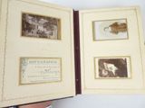 an open book with pictures of people in it