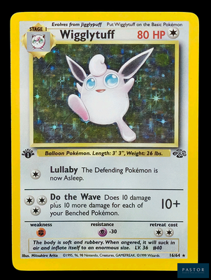 une carte sur laquelle figure l'image d'un personnage de Pokémon