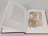 an open book with a picture of a man and a woman