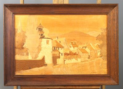 une image d'une image d'une peinture sur un chevalet