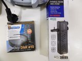 a box of water and a box of batteries on a table