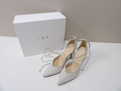 IRO - Taille 41 - Escarpins en cuir suédé coloris craie - Oc…