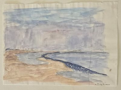 Jacques TRUPHÉMUS (1922-2017) Bord de mer, 1974