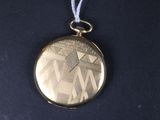 a gold medal with a star of david on it
