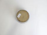 a piece of cake on the table with a tag on it