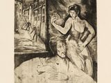 an image of a drawing of a woman and a man in a room