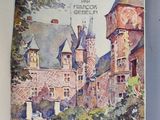 a book with a picture of a castle on it