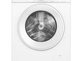 gros plan d'une machine à laver sur fond blanc