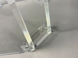 clear acrylic acrylic display stands with a black handle