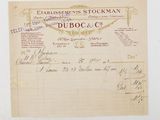 un ancien document comportant la photo d'un reçu d'éleveur