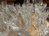 many glasses on the table ready to be served