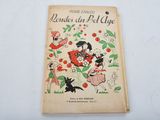 an old children ' s book with illustrations of people and animals on it