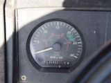 a close up of a speedometer in a car