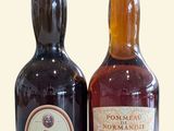 deux bouteilles d'alcool posées l'une à côté de l'autre sur une table