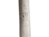 a close up of a roll of white tissue on a white background
