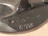 a close up of a metal object on a counter