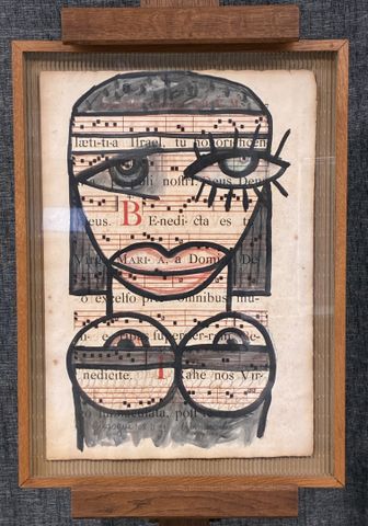 GILGOGUÉ (né en 1947, Gilles GOGUET, dit) « portrait ». Technique...