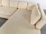 a couch that is sitting on the floor in a room