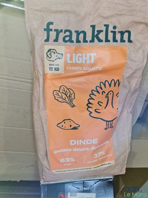 un sac de provisions posé sur une table