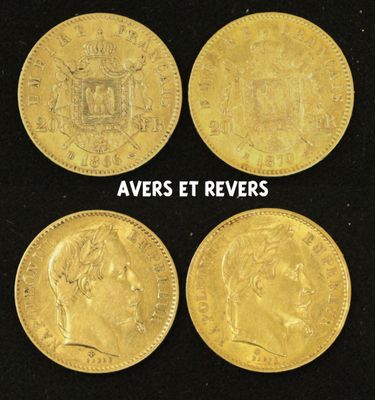 four gold sovereigns, one of which is a sovereign and one of which is a sovereign