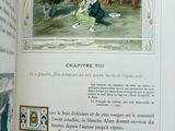 an open book with a picture of a woman sitting on the ground