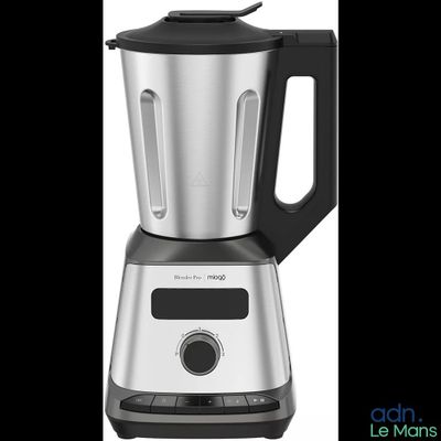 a blender that is sitting on a white surface