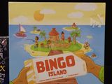a picture of a board game with a picture of an island