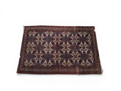 a rug on a white surface with a white background