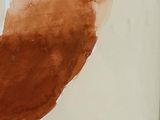 a picture of a painting of a fox on a piece of paper