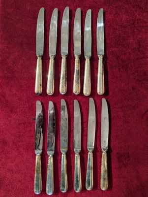 Lot de 12 couteaux de service