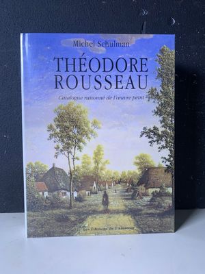 Sur la couverture du livre, Théodore Rousseau est assis sur une table.