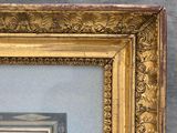 an image of a picture of a picture of a cat in a gold frame