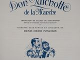 the front cover of the book don quichote de la marche