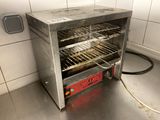 an image of an oven with a lot of food inside of it