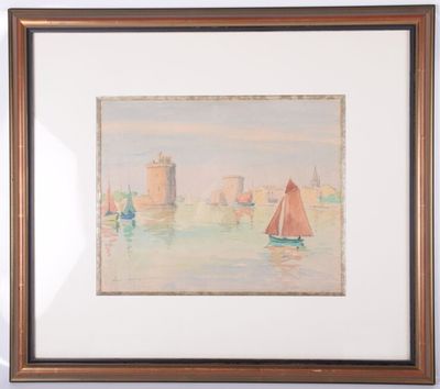 Louis SUIRE (1899 - 1987) Le Port de La Rochelle