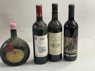 4 bouteilles 1 bt : château BEAU SITE HAUT VIGNOBLE 2000, 1 …