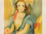 an image of a painting of a woman holding a baby