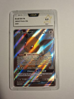 "COLLECTION-POKÉMON-CARTE : ÉVOLI GX FULL ART (gradée PCA 9,…