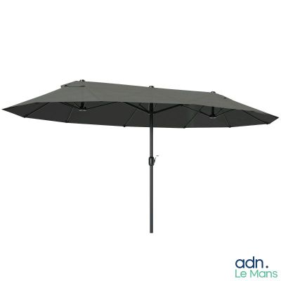 On voit l'image d'un parapluie noir sur fond blanc.