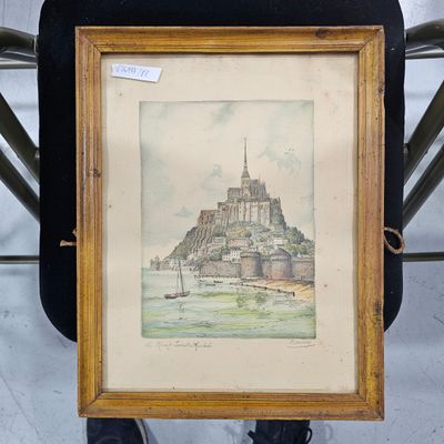 a picture of a picture of a castle in a picture frame