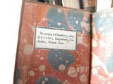 a picture of a book with a label on it