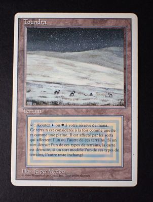 une photo d'une carte illustrée d'un paysage enneigé