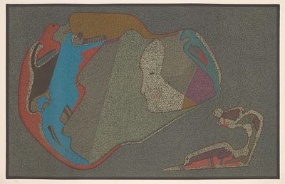 une image représentant un tableau où l'on voit une personne allongée par terre