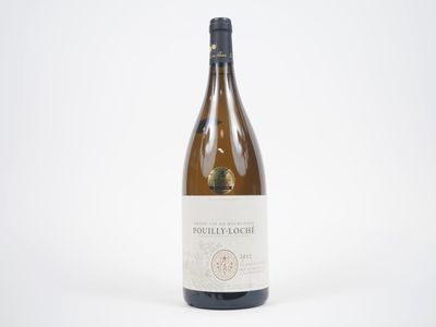 gros plan d'une bouteille de vin sur fond blanc