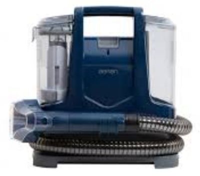 a close up of a vacuum cleaner on a white background