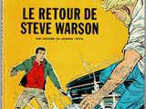 the cover of le retour de steve warson