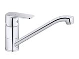 single levered kitchen faucet with pull out spout