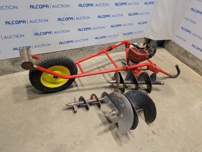 an image of a tractor with a plow attached to it